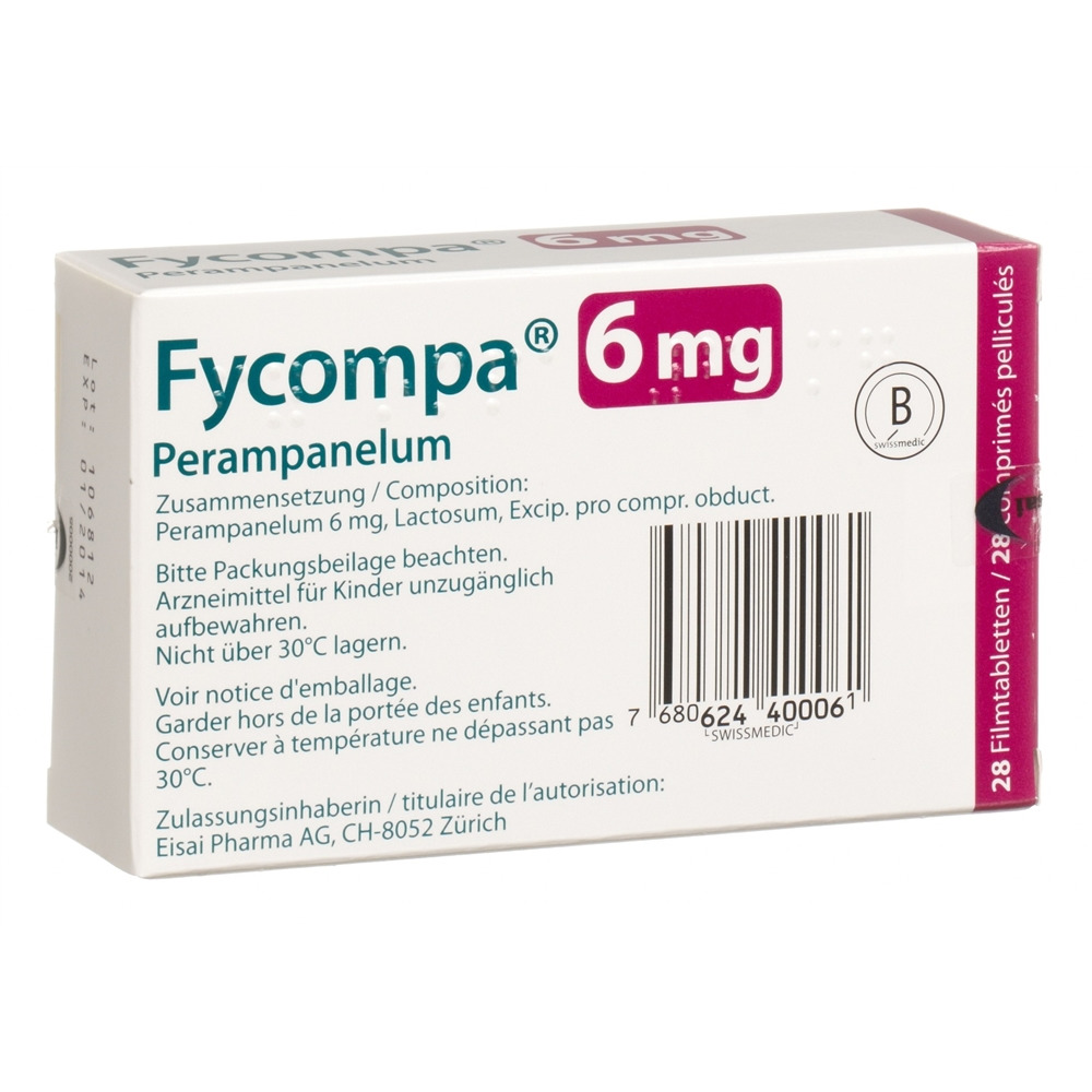 FYCOMPA cpr pell 6 mg 28 pce