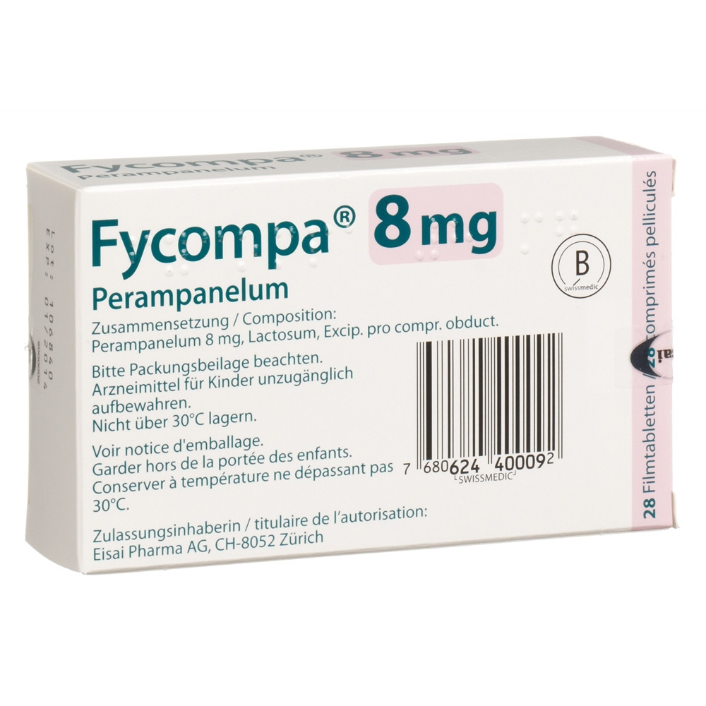 FYCOMPA cpr pell 8 mg 28 pce