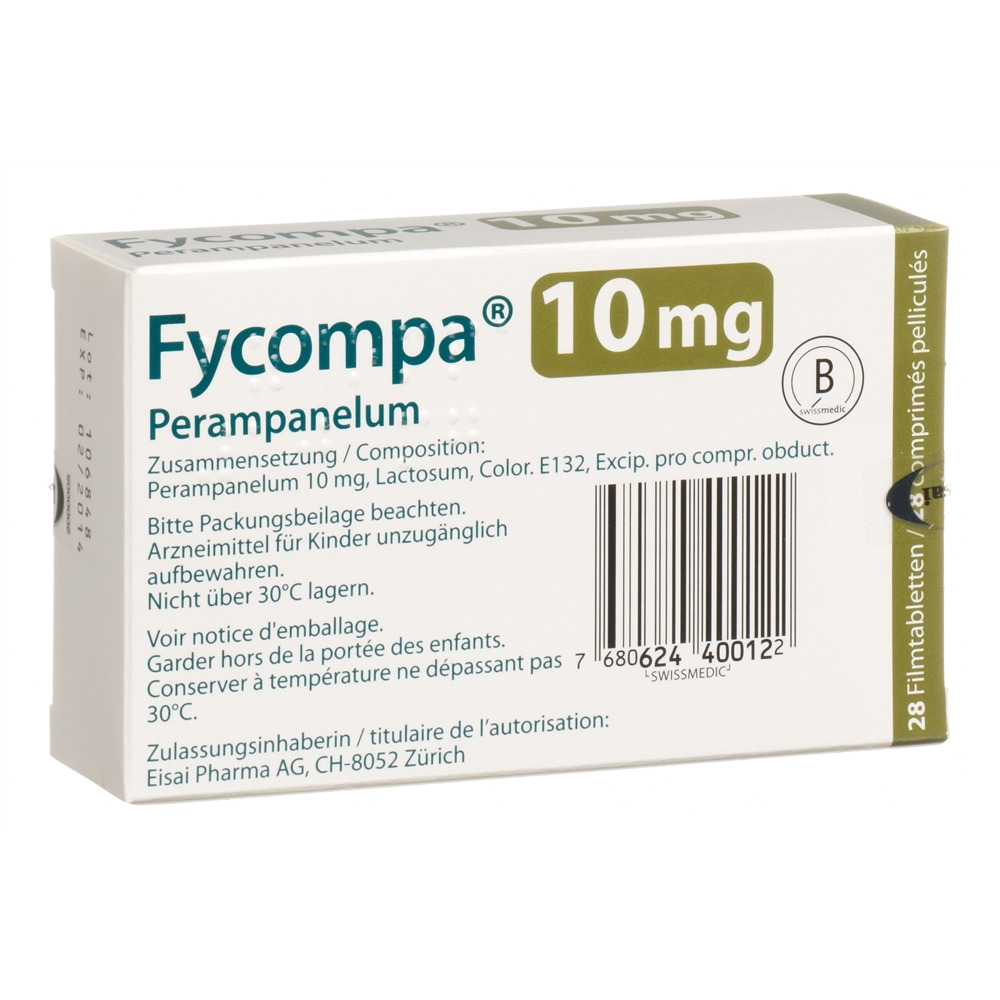 FYCOMPA cpr pell 10 mg 28 pce