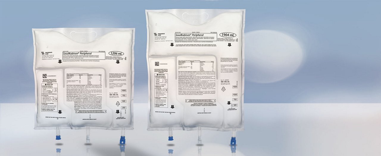 SMOFKABIVEN peripher 1206ml 800 kcal sach 4 pce