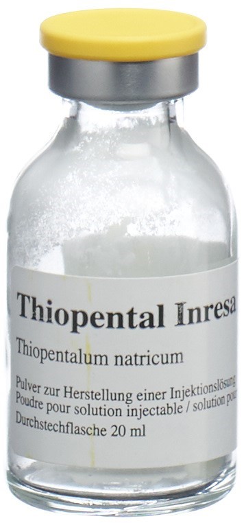 THIOPENTAL INRESA subst sèche 0.5 g flac 25 pce