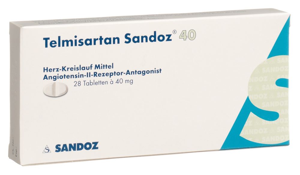 Telmisartan Sandoz 40 mg, Tabletten