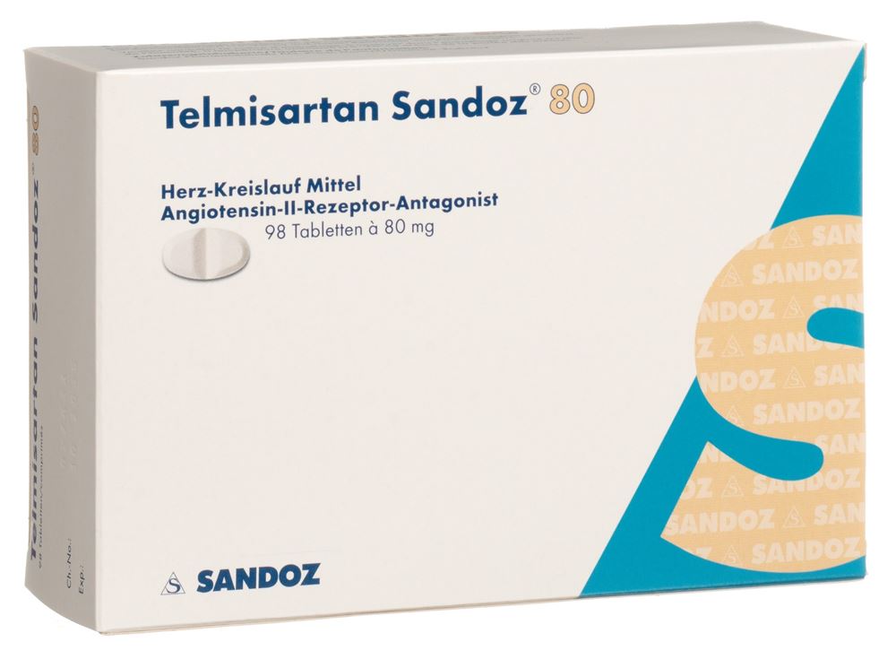 TELMISARTAN Sandoz cpr 80 mg 98 pce