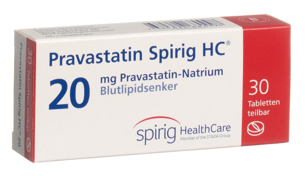 PRAVASTATINE Spirig HC cpr 20 mg 30 pce