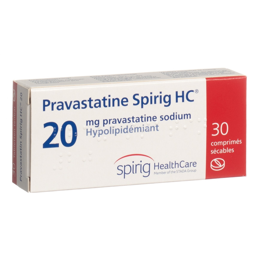 PRAVASTATINE Spirig HC cpr 20 mg 30 pce