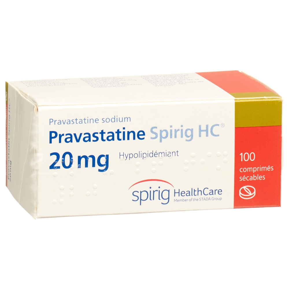 PRAVASTATINE Spirig HC cpr 20 mg 100 pce