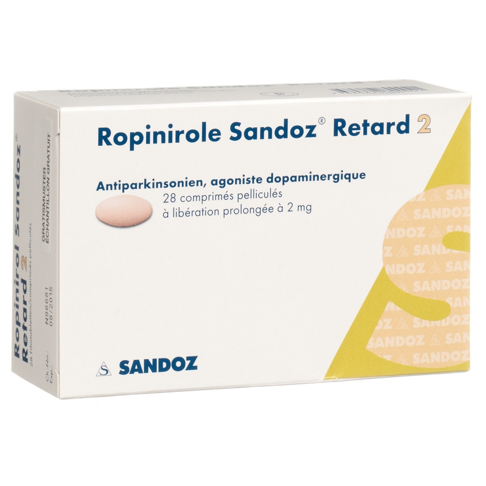 ROPINIROLE Sandoz Retard cpr ret 2 mg 28 pce
