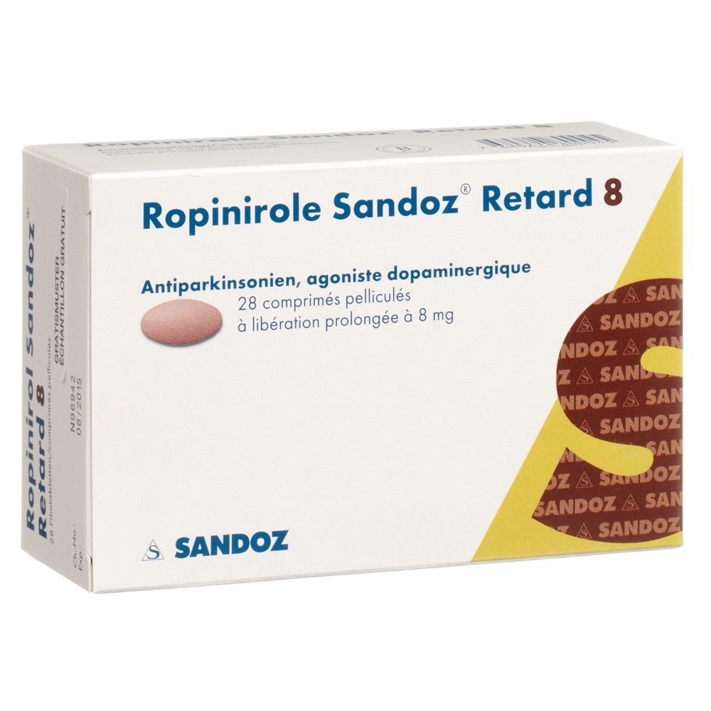 ROPINIROLE Sandoz Retard cpr ret 8 mg 28 pce