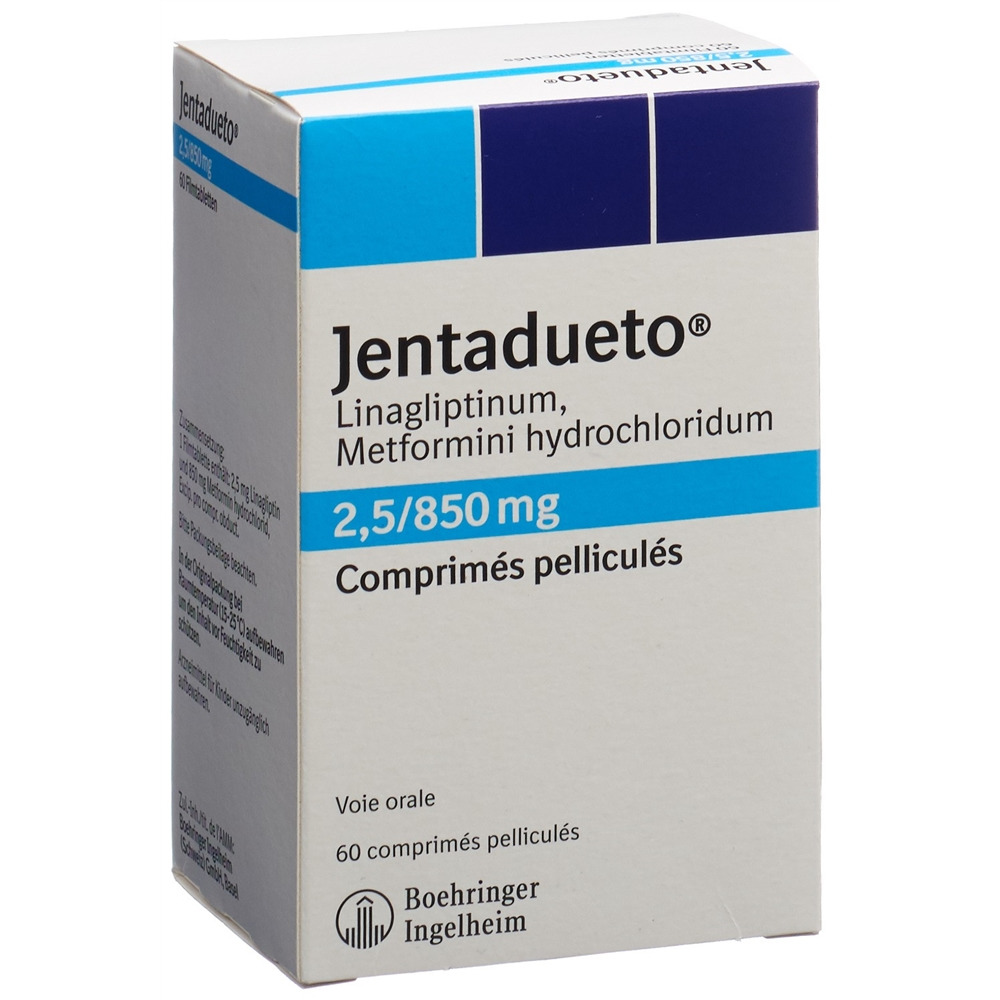 JENTADUETO cpr pell 2.5 mg/850 mg 60 pce
