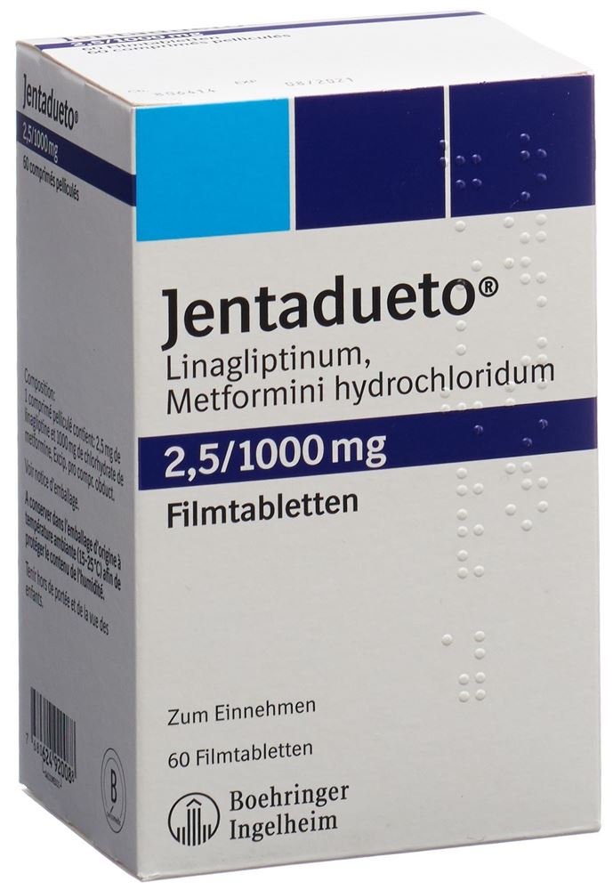 JENTADUETO cpr pell 2.5 mg/1000 mg 60 pce