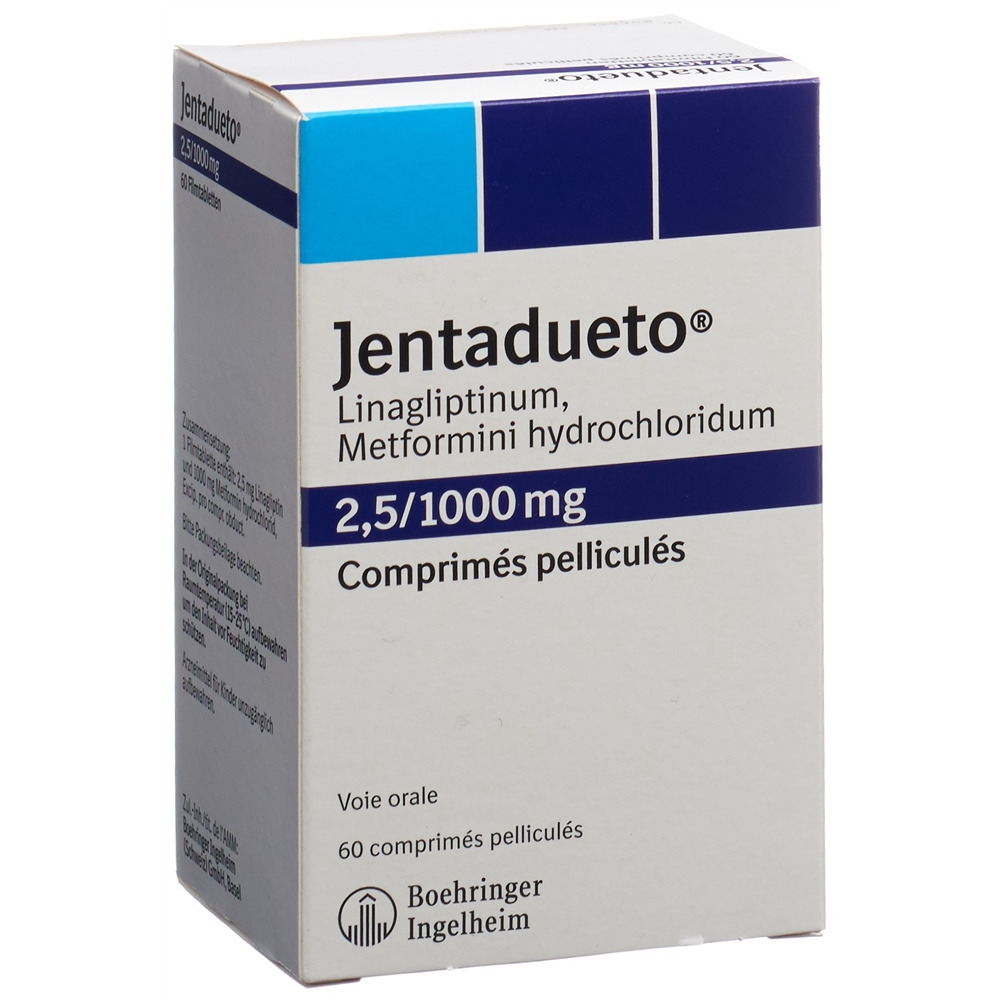 JENTADUETO cpr pell 2.5 mg/1000 mg 60 pce