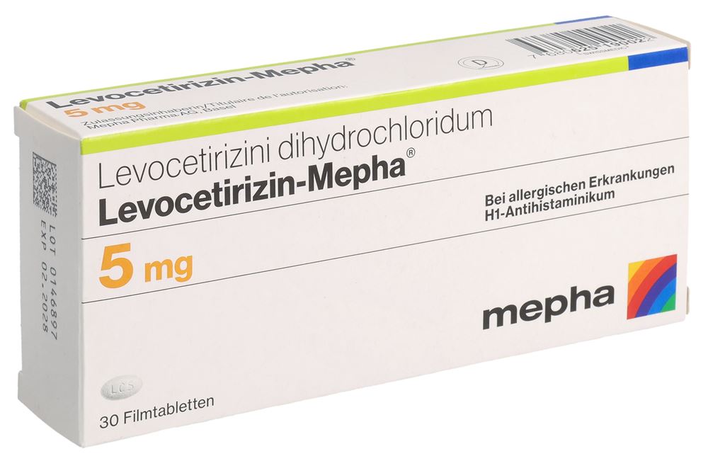 Levocetirizin-Mepha, Filmtabletten