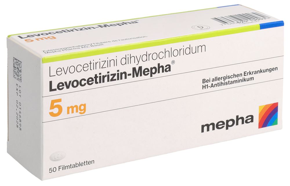LEVOCETIRIZIN Mepha Lactab 5 mg 50 pce