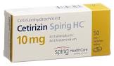 CETIRIZINE Spirig HC cpr pell 10 mg 50 pce