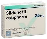 SILDENAFIL axapharm cpr pell 25 mg 4 pce
