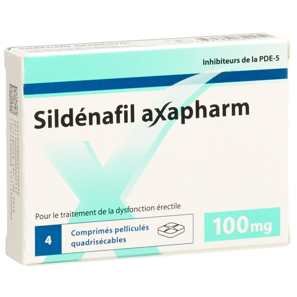 Sildenafil axapharm 100 mg, Filmtabletten