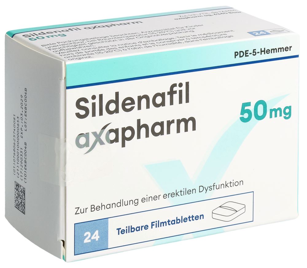 Sildenafil axapharm 50 mg, Filmtabletten