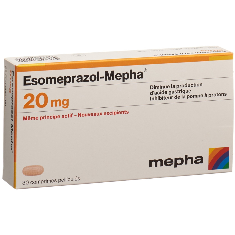 ESOMEPRAZOL Mepha cpr pell 20 mg 30 pce