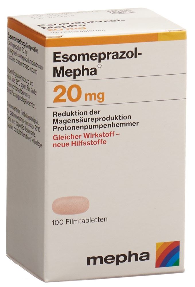 Esomeprazol-Mepha 20 mg, magensaftresistente Tabletten