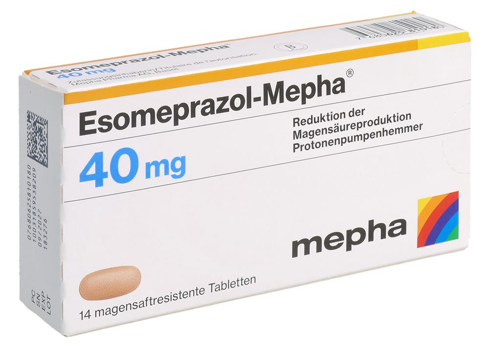 ESOMEPRAZOL Mepha cpr pell 40 mg 14 pce