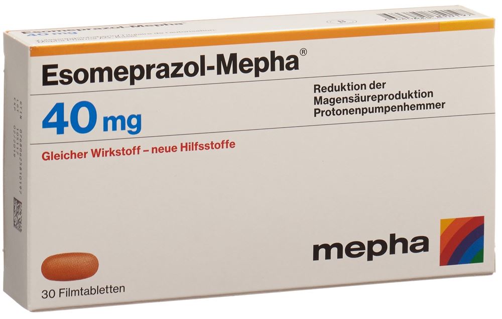 ESOMEPRAZOL Mepha cpr pell 40 mg 30 pce