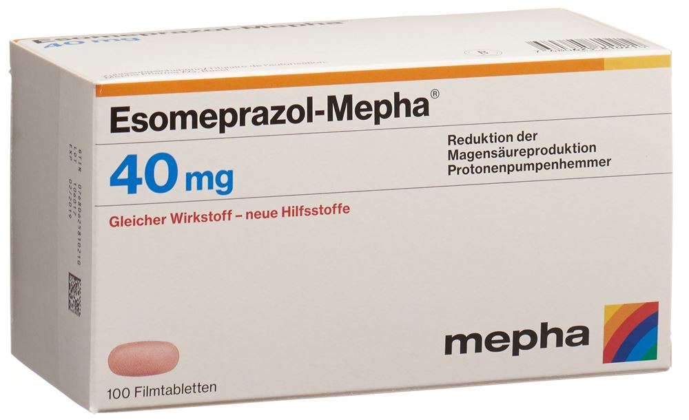 ESOMEPRAZOL Mepha cpr pell 40 mg 100 pce