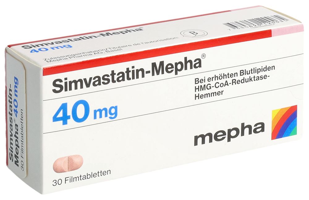 Simvastatin-Mepha 40 mg, Filmtabletten