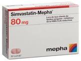 SIMVASTATIN Mepha Lactab 80 mg 100 pce