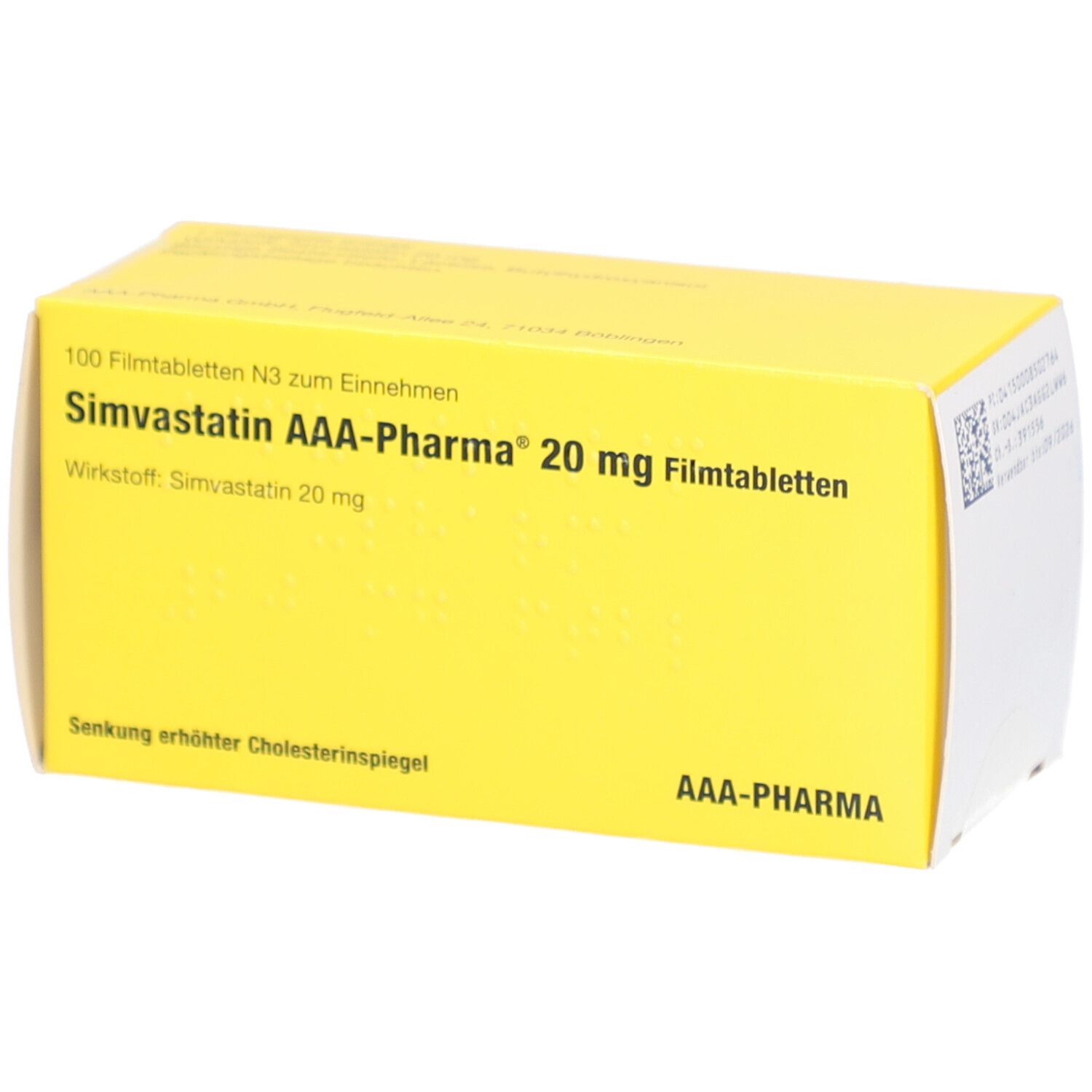 Simvastatin-Mepha 20 mg, Filmtabletten