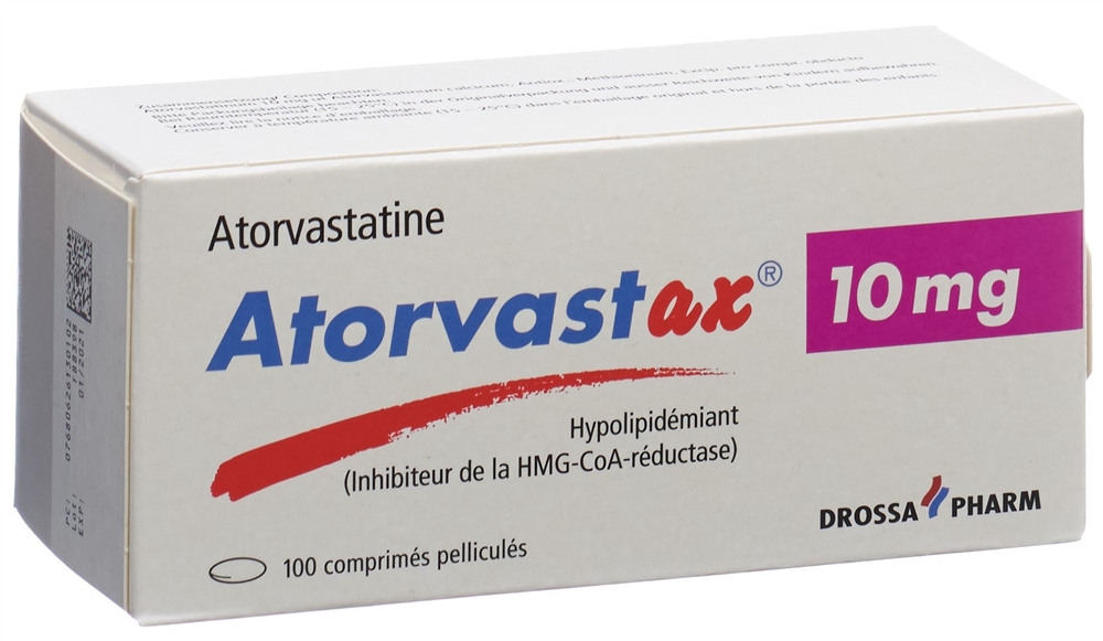 Atorvastax 10 mg, Filmtabletten