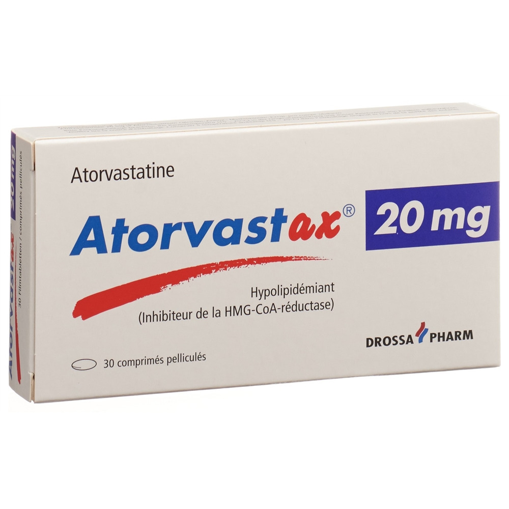 Atorvastax 20 mg, Filmtabletten