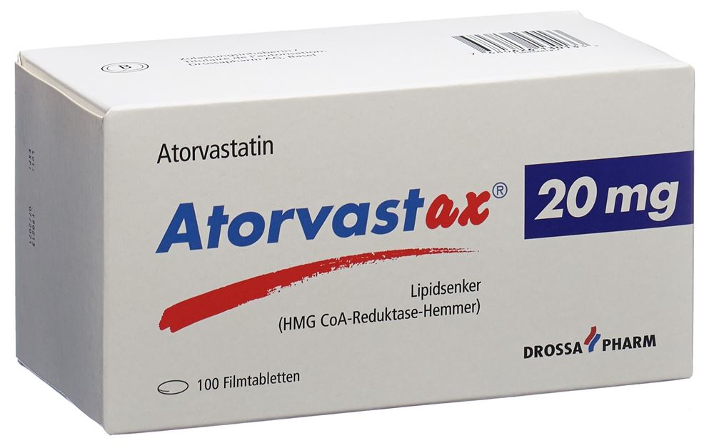 Atorvastax 20 mg, Filmtabletten