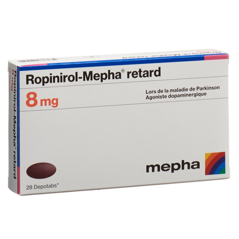 ROPINIROL Mepha retard depotabs 8 mg 28 pce
