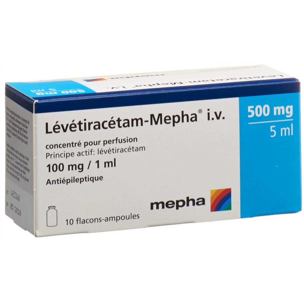 LEVETIRACETAM Mepha 500 mg/5ml 10 flac 5 ml