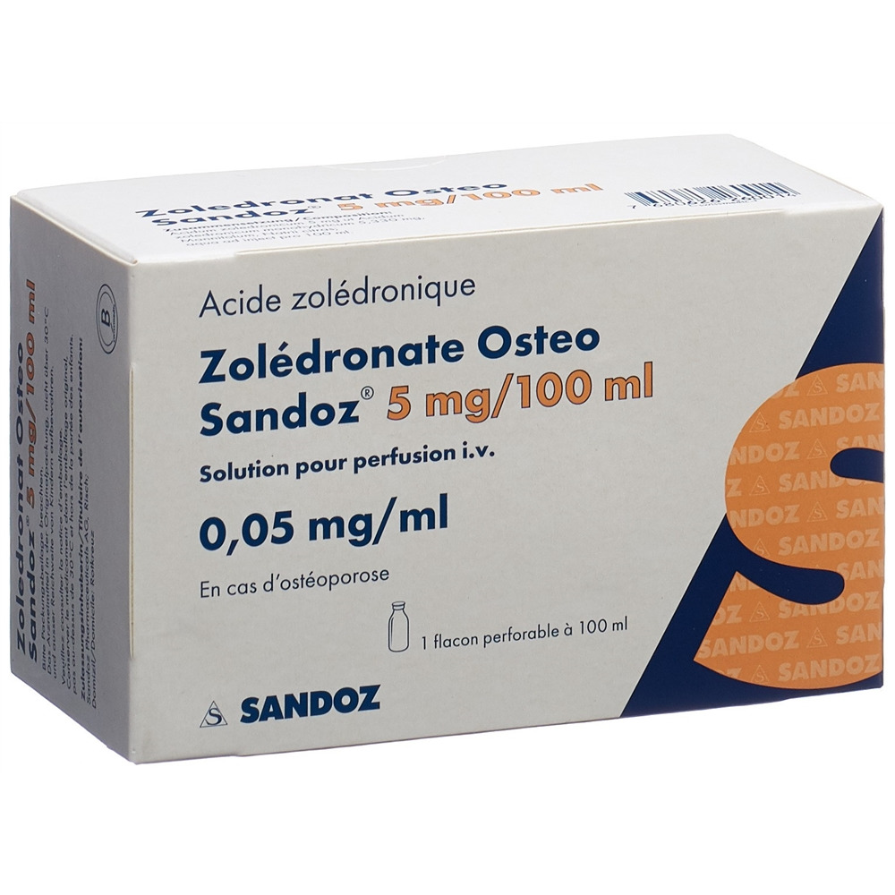 Zoledronat Osteo Sandoz 5 mg/100 ml, Infusionslösung