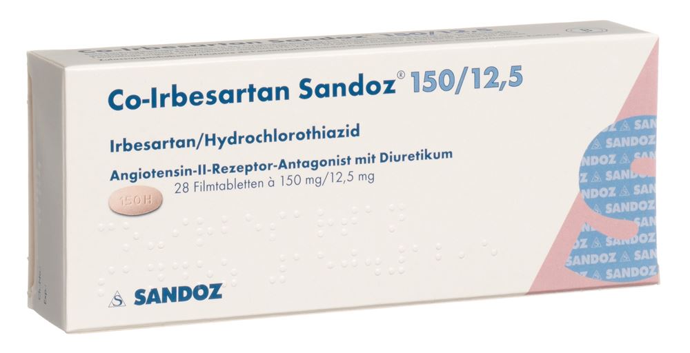 Co-Irbesartan Sandoz 150/12,5 mg, Filmtabletten