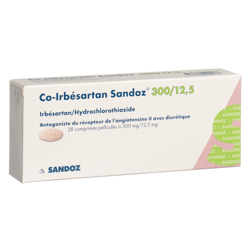 Co-Irbesartan Sandoz 300/12,5 mg, Filmtabletten