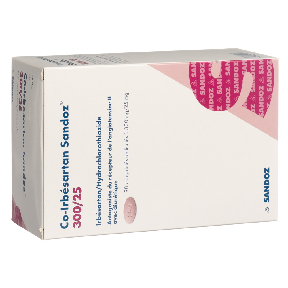 Co-Irbesartan Sandoz 300/25 mg, Filmtabletten