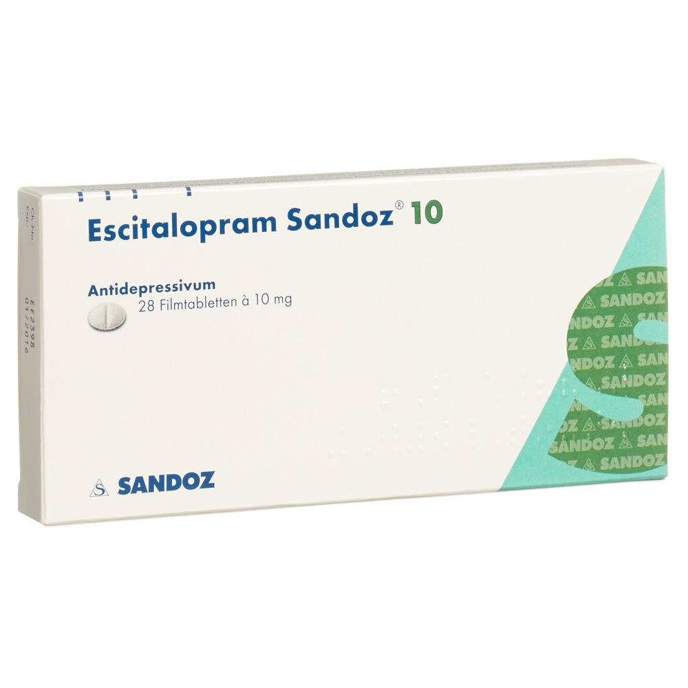 Escitalopram Sandoz 10 mg, Filmtabletten