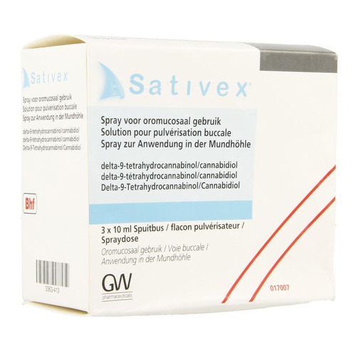 Sativex, Spray zur Anwendung in der Mundhöhle