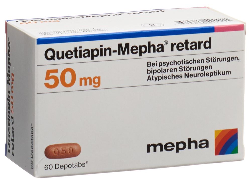 QUETIAPIN Mepha retard depotabs 50 mg 60 pce
