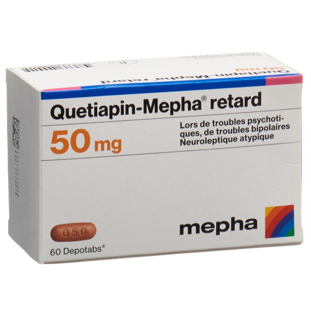 QUETIAPIN Mepha retard depotabs 50 mg 60 pce