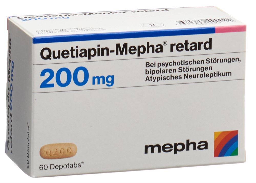 Quetiapin-Mepha retard 200 mg, Retardtabletten