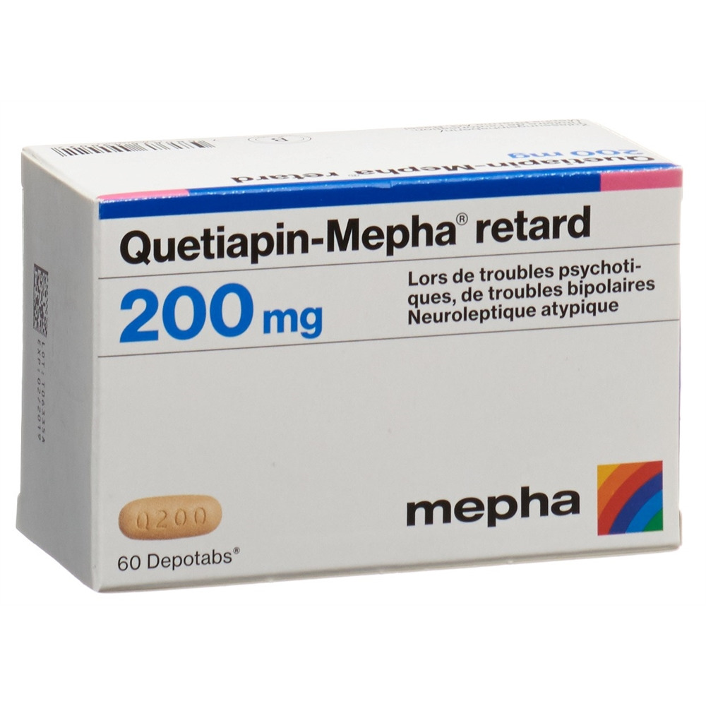 Quetiapin-Mepha retard 200 mg, Retardtabletten