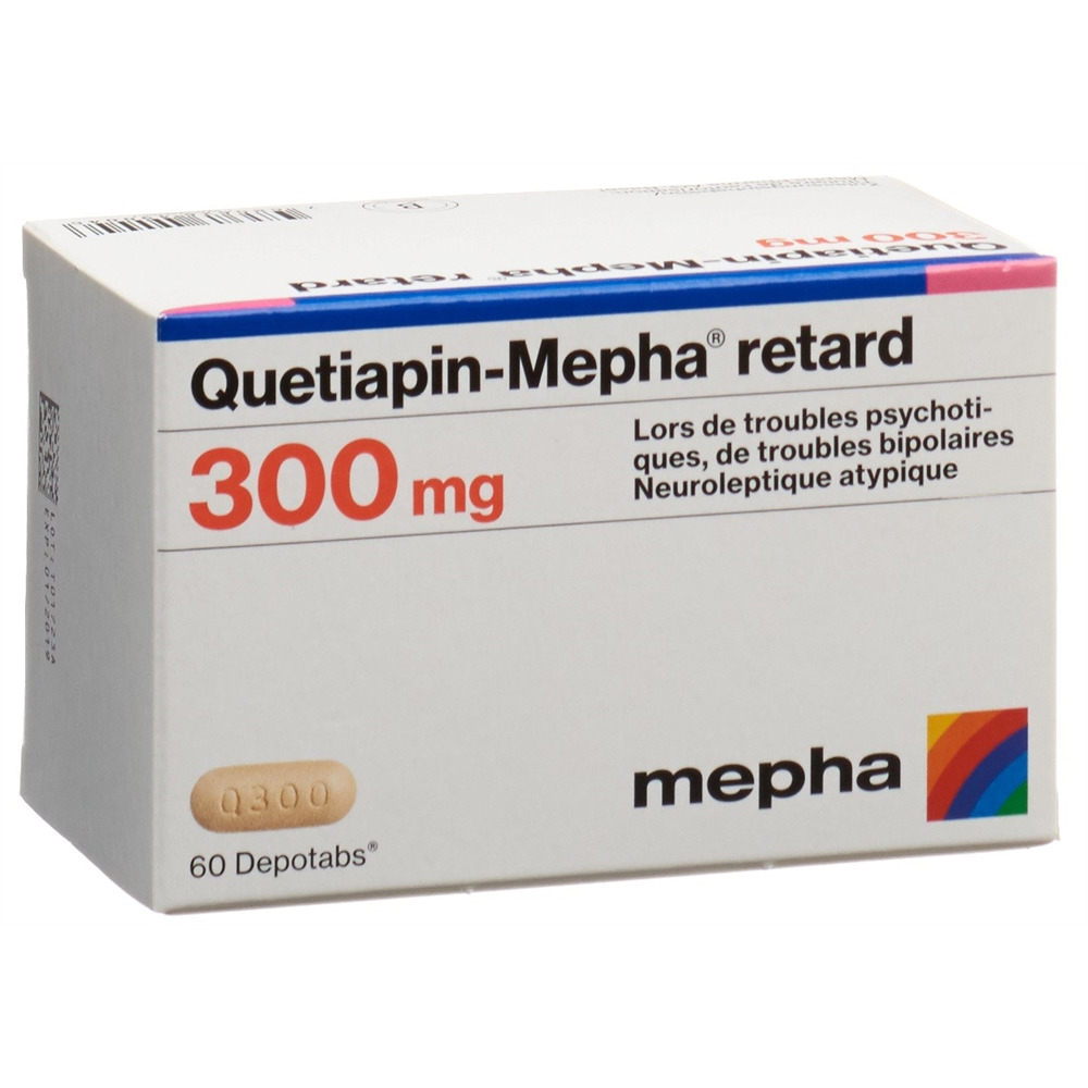 QUETIAPIN Mepha retard cpr ret 300 mg 60 pce