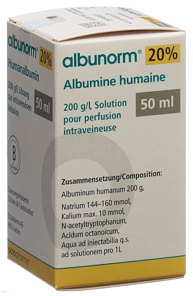 Albunorm 20 %, Infusionslösung