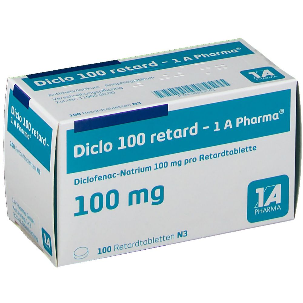 Diclo-Acino 100 retard, Retardkapseln