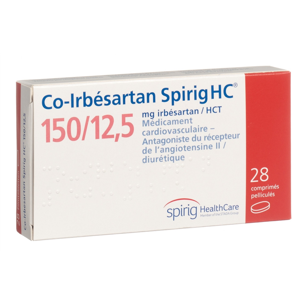CO-IRBESARTAN Spirig HC cpr pel 150/12.5mg 28 pce