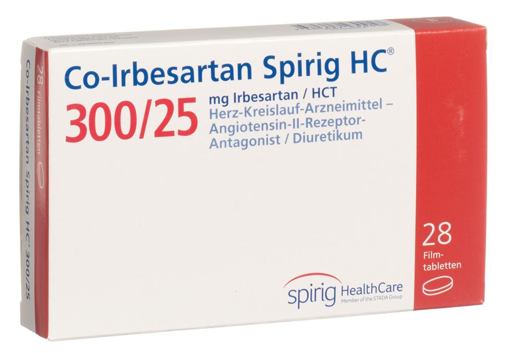 Co-Irbesartan Spirig HC 300/25 mg, Filmtablette