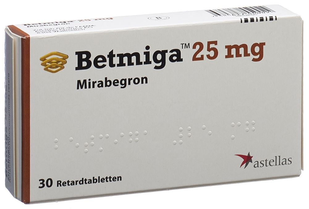 BETMIGA cpr ret 25 mg 30 pce